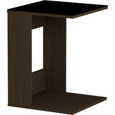 Журнальный стол MetalDesign Смарт MD 731.02.01 корпус-венге/ стекло-черный