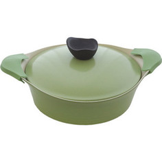 Жаровня d 24 см с крышкой с 2-мя ручками Frybest Evergreen (GRCY-L24)