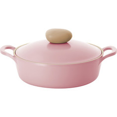 Жаровня d 22 см с крышкой Frybest Round Pink (ROUND-L22-P)