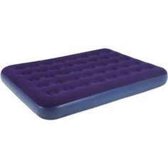 Надувная кровать Relax Flocked air bed DOUBLE кровать без встр. насоса 191x137x22 синий JL020256N