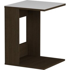 Журнальный стол MetalDesign Смарт MD 731.02.11 корпус-венге/ стекло-белый