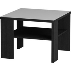 Журнальный стол MetalDesign Смарт MD 734.01.11 корпус-черный/ стекло-белый