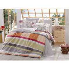 Комплект постельного белья Hobby home collection 2-х сп, поплин, Alanza, серый (1501000897)