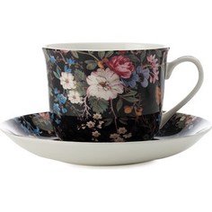 Чашка с блюдцем Maxwell & Williams Полночные цветы большая (MW637-WK01300)