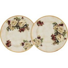 Набор из 2-х десертных тарелок LCS Роза и малина (LCS353PF-RM-AL)