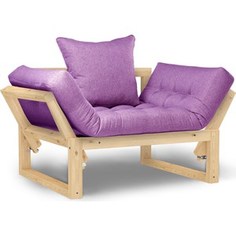 Кресло Arsko Амбер сосна-фиолетовая рогожка. Anderson