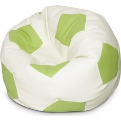 Кресло-мяч Папа Пуф Kids бело-зеленое
