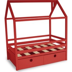 Кровать Anderson Дрима BOX красная 80x160