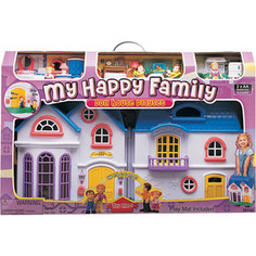 Игровой набор Keenway Набор: My Happy Family дом с предметами, сборный, музыкальный 20132