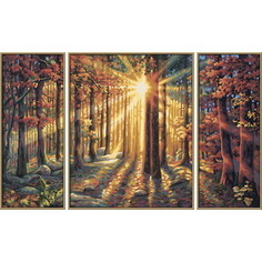 Картина по номерам Schipper Триптих Осенний лес, 50х80 см