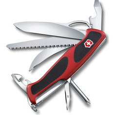 Нож перочинный Victorinox RangerGrip 58 Hunter 0.9683.MC (130мм, 13 функций, красно-чёрный)