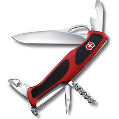 Нож перочинный Victorinox RangerGrip 61 0.9553.MC (130мм, 11 функций, красно-чёрный)