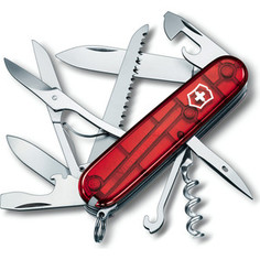 Нож перочинный Victorinox Huntsman 1.3713.T (91мм, 15 функций, полупрозрачный красный)