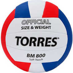 Мяч волейбольный Torres тренировочный BM800 арт. V30025, размер 5, бело-сине-красный