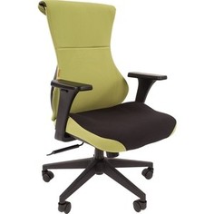 Офисное кресло Chairman Game 10 ткань черный/зеленый