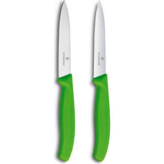 Набор ножей 2 предмета Victorinox зеленый (6.7796.L4B)