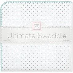 Фланелевая пеленка SwaddleDesigns для новорожденного SeaCrystal Dot (SD-001SC)