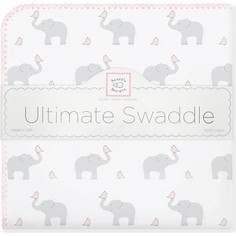 Фланелевая пеленка SwaddleDesigns для новорожденного PP Elephants/Chicks (SD-460PP)