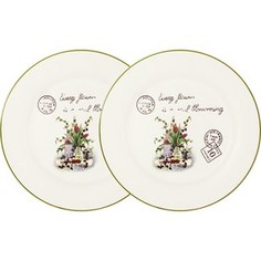 Набор из 2-х обеденных тарелок Anna Lafarg LF Ceramics Букет (AL-120E2257-3-B-LF)
