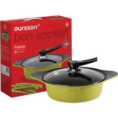 Сотейник с крышкой d 24 см Oursson Pallete Anionic Ceramic (PS2402C/GA)