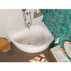 Акриловая ванна Alpen Dallas 160х105 правая, с каркасом, ярко-белая (AVB0013, KMADallas)