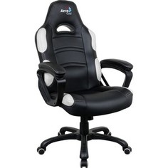 Кресло для геймера Aerocool AC80C AIR-BW черно-белое с перфорацией
