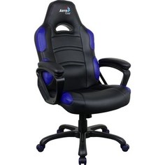 Кресло для геймера Aerocool AC80C AIR-BB черно-синее с перфорацией