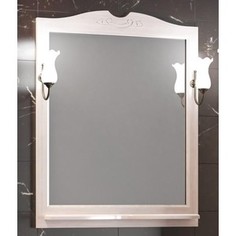 Зеркало с полкой Opadiris Тибет 80 для светильников 00000001041, беленый бук (Z0000004092)