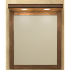 Зеркало Opadiris Мираж 65 для установки с козырьком Z0000004869, светлый орех Р10 (Z0000004695)