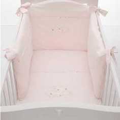 Комплект в кроватку 4 предмета NaNan Romantica розовый 25217R