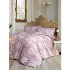 Комплект постельного белья Altinbasak Евро, ранфорс, Bello грязно-розовый (297/9/CHAR001)