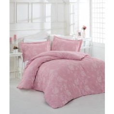 Комплект постельного белья Altinbasak Евро, сатин, Sehrazat грязно-розовый (255/2/30/CHAR006)