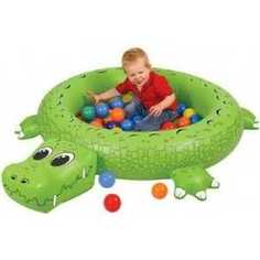 Центр игровой Upright Крокодил надувной с шариками и насосом 7020J