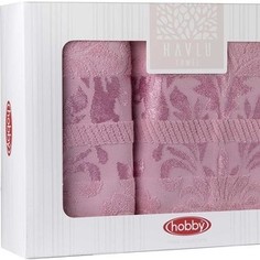 Набор из 2 полотенец Hobby home collection Versal (50x90/70x140) розовый (1501001826)