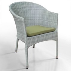 Кресло из искусственного ротанга Afina garden WS2907W white