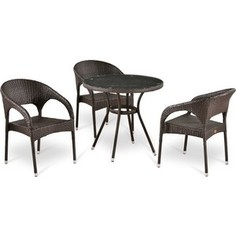 Комплект мебели из искусственного ротанга Afina garden T283ANT/Y90C-W51 brown (3+1)