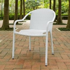 Кресло из искусственного ротанга Afina garden AFM-318G-light grey