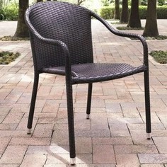 Кресло из искусственного ротанга Afina garden AFM-318A-brown