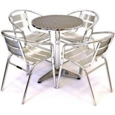 Комплект мебели Afina garden LFT-3059/T3127-D60 silver (4+1)