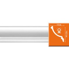 Профиль Decomaster DECOMASTER-2 цвет белый 150х165х2400 мм (96900)