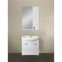 Мебель для ванной 1Marka Вита 65Н с дверками, белый глянец