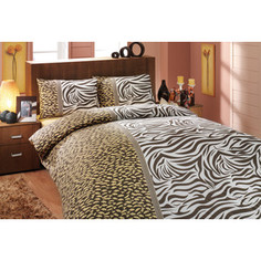 Комплект постельного белья Hobby home collection 2-х сп, ранфорс, Virginia, коричневый (1501000712)