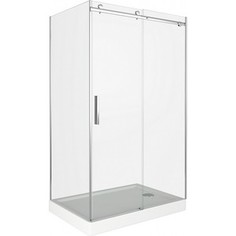 Душевой уголок Good Door Altair WTW+SP-110-90-C-CH профиль хром, стекло прозрачное с рисунком (АЛ00001, АЛ00009)