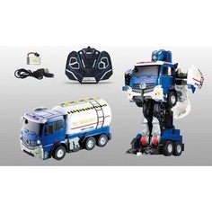 Трансформер 1Toy Робот р/у, трансформируется в грузовик, со светом и звуком, 38см, коробка (Т11024)