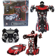 Трансформер 1Toy Робот на р/у , трансформирующийся в спортивный автомобиль, красный (Т10857)