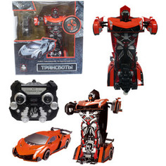 Трансформер 1Toy Робот на р/у , трансформирующийся в спортивный автомобиль, оранжевый (Т10858)