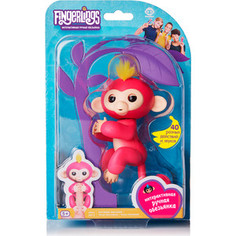 FINGERLINGS Интерактивная обезьянка БЕЛЛА (розовая), 12см (3705A)