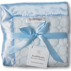 Детский плед флисовый SwaddleDesigns флисовый Stroller Blanket PstlBluePuffC(SD-058PB)