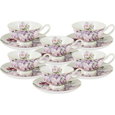 Набор чайный 12 предметов 0.2 л Anna Lafarg Stechcol Райский сад (AL-17815E-TCS/12-ST)
