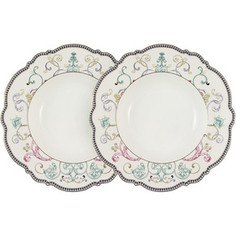 Набор суповых тарелок 2 штуки 22 см Anna Lafarg Primavera Узор (AL-NWP9-045-PW)